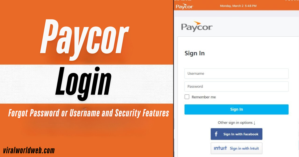 Paycor Login: Forgot Password or Username and Security Features