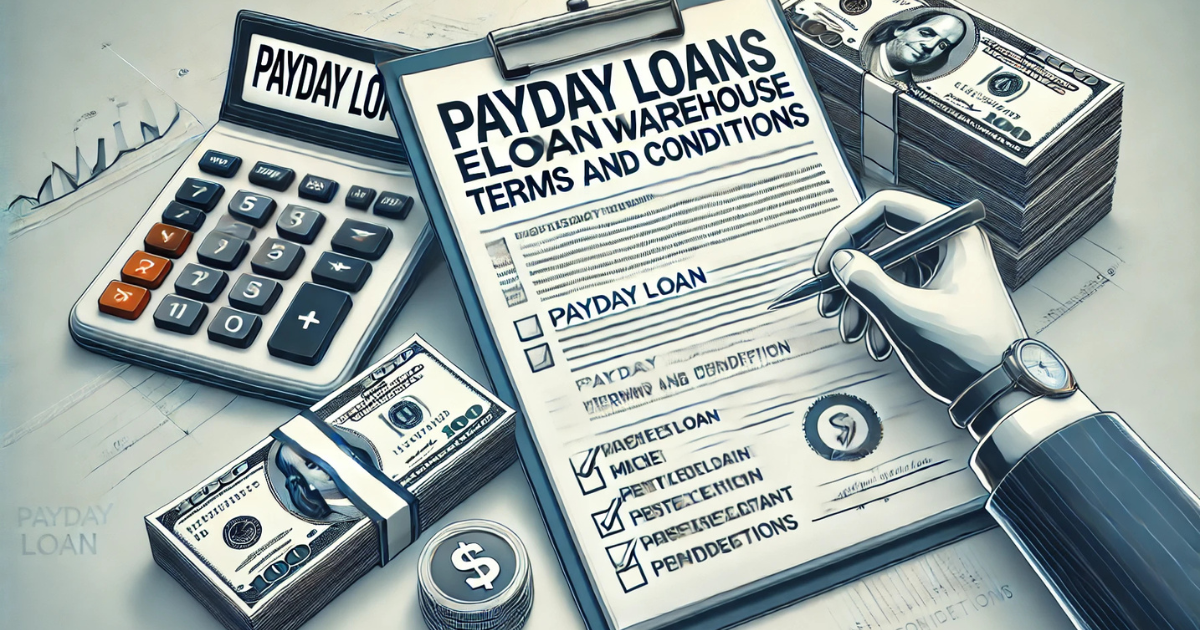 Payday loans eloanwarehouse: Terms and Conditions