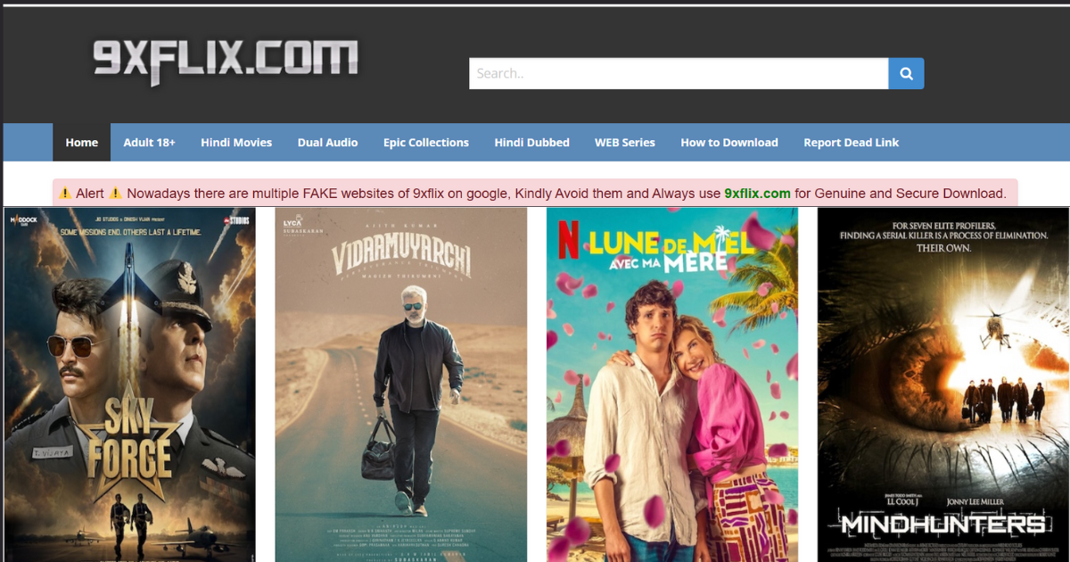 9xflix com: Download Movies, Web Series for free